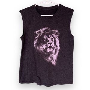 Lion Grey Tank Top